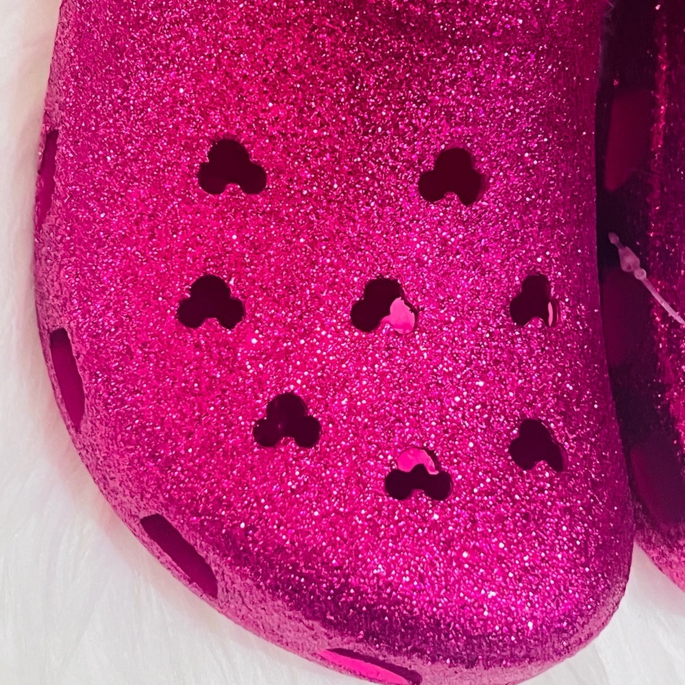 Hot Pink Glitter Mickey Icon Crocs - Picture 4 of 6